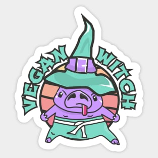 Vegan witch. Sticker
